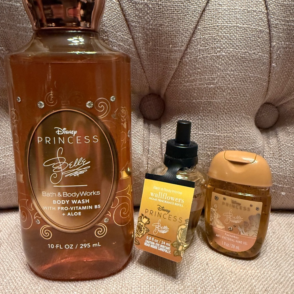 Bath & Body Works Princess Belle Body Wash Set - Gold